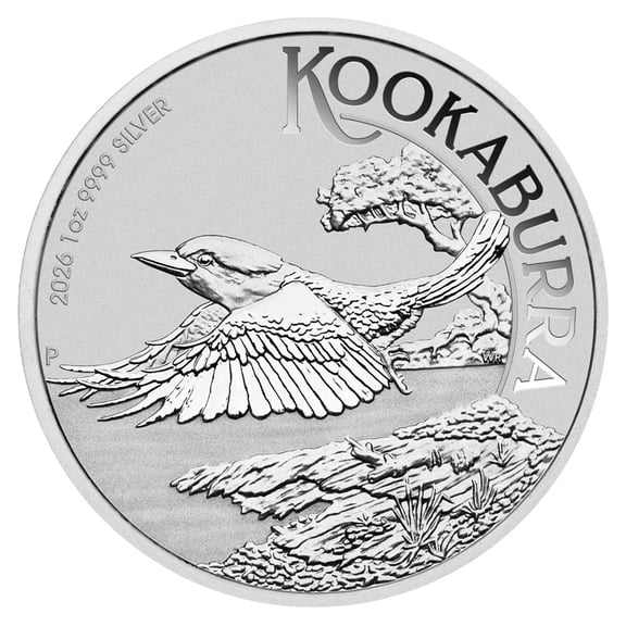 Australia 2026 $1 1-oz Silver Kookaburra .9999 Fine BU