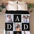 thumbnail image 5 of Custom Photo Collage Blanket for Family, Customized Bed Blanket with 10 Pictures & Text for Best Friends Kids Personalized Your Own Photos on Throw Blanket for Birthday Memorial Gifts A Blankets, 5 of 5