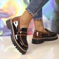 thumbnail image 6 of Wensltd Women Loafers Round Toe Contrast Strap Upper Thick Sole Casual Daily Shoes, 6 of 7