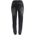 thumbnail image 6 of Ruimatai Women's Casual Jeans Women Drawstring Elastic High Waist Jogger Jean Loose Comfortable Denim Pants, 6 of 6