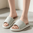 thumbnail image 5 of Domzle Cloth Slippers Linen Slippers - Breathable, Anti-Slip, Easy to Clean - Summer Silent Slippers for Women and Men Green, 5 of 5