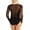 Black, variant on Skpblutn Women'S Shapewear Tops See Through Long Sleeve Seamless Arm Shaper Short Mesh Shirt Blouse Casual Top Black