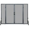 thumbnail image 2 of Uniflame Single Panel Black Wrought Iron Screen With Doors - (Meduim), 2 of 2