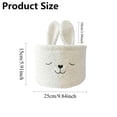 thumbnail image 2 of Storage Basket Saving Design 25x15cm Nursery Storage Basket Shelf Organizer Versatile Placement for Bedroom Living Room Bathroom, 2 of 4