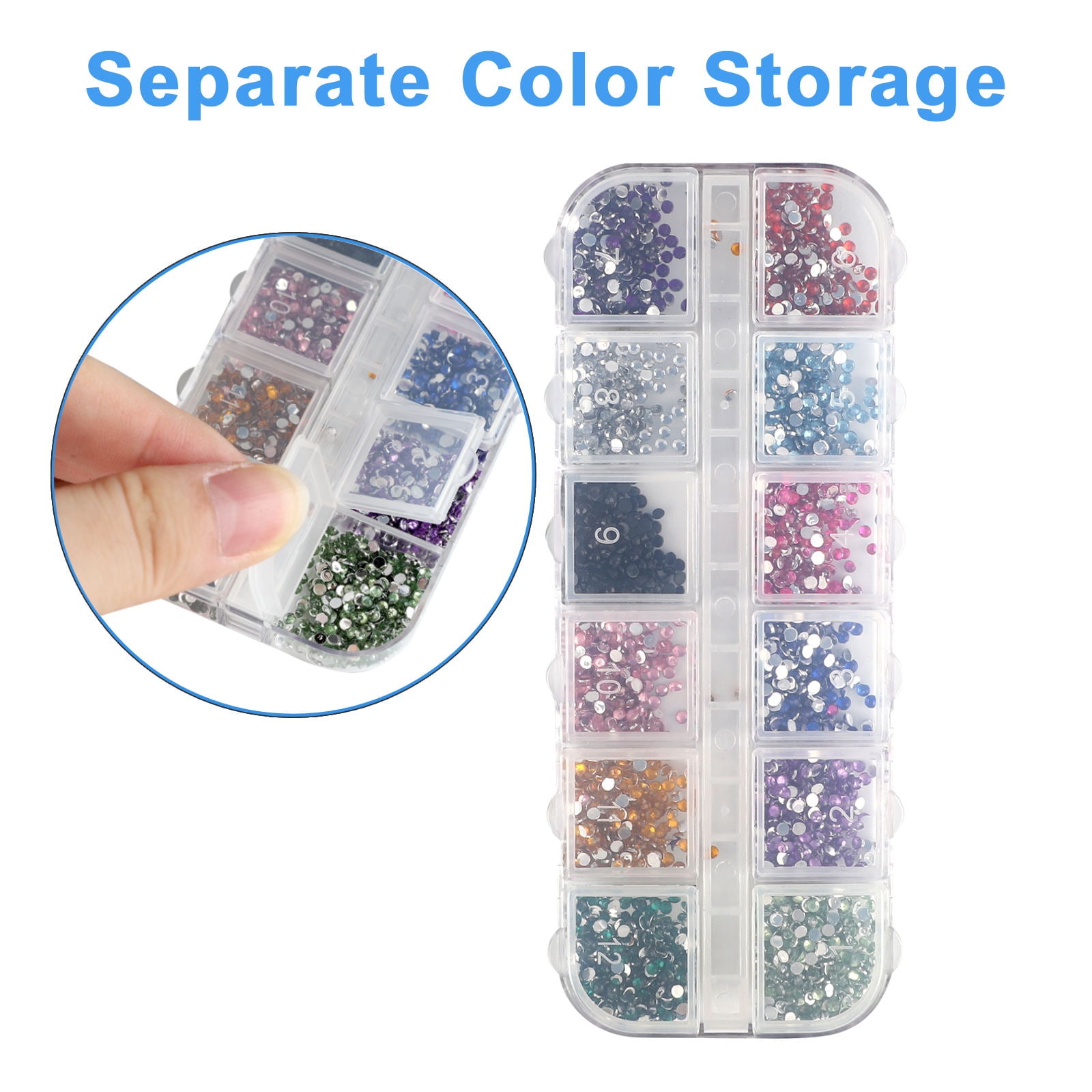  120 Pieces Multi Shapes Gold Gems Crystals and 3000 Pieces Gold  Nail Rhinestones Round Flat Back Gems Diamond Stone with Rhinestone Picker  Dotting Pen and Tweezer for Nail Clothes : Everything Else