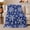 Bold Snowflakes, variant on Blue Winter Village with Snowflakes and Houses, Cheerful Holiday Style for Winter Lovers, Cozy Cabin Snow Scene and Christmas Gift, Cozy Flannel Blanket for Family Room and Bedroom, Home Decor