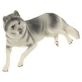 thumbnail image 2 of Miangastore Simulation Dog Figure Grey Husky Shape 1Pack 5.5x3.5x3.4in, 2 of 8