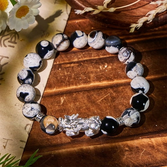 Calm Focus – Orca Agate Pixiu Bracelet