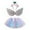 Light Blue, variant on Girls Rainbow Bow Tutu With Wings and HeadbandFluffy Tulle Outfit Ballet Princess Skirt Infant-Toddler to Birthday Clothes