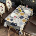 thumbnail image 2 of Pioneer Flower Floral Print Pattern Rectangle Tablecloth 60"x102", Waterproof Polyester Table Cloth, Wipeable Spillproof for Dining Camping Indoor Outdoor, 2 of 6