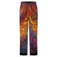 thumbnail image 6 of Phoenix Rising From Flames Winter Female Pants Flannel High Waist Women Pants Lady Warm Straight Leg Plush Trousers, 6 of 7