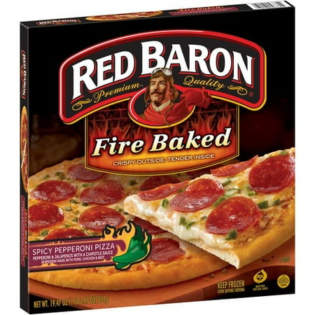 Red Baron Fire Baked Spicy Pepperoni Pza