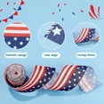 thumbnail image 7 of Independence Day Ribbon Garland Decoration, Patriotic Wired Edge Ribbons American Stars Pattern Ribbon Natural Burlap Ribbons 4th of July Craft Ribbons for Gift Wrapping, 7 of 7