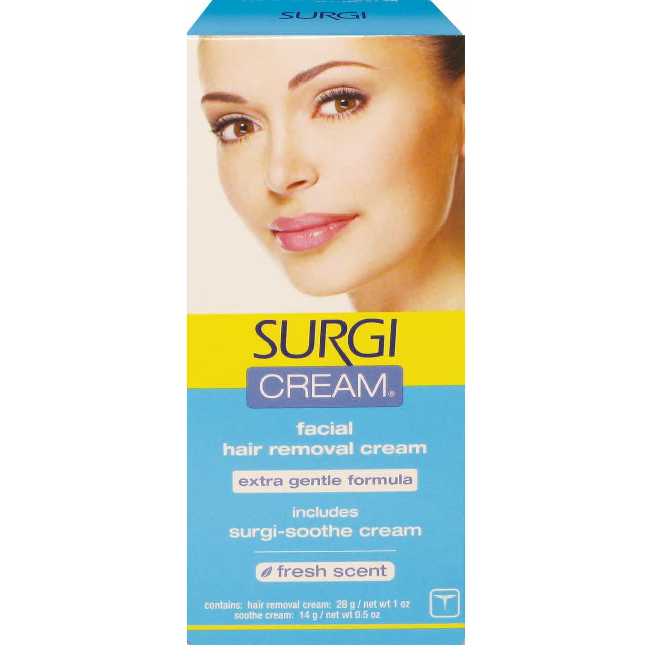 Surgi Hair Removal Cream For Facial Extra Gentle Formula Fresh Scent 1 ...