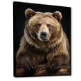 thumbnail image 2 of Designart "Majestic Bear s Self-Portrait III" Animals Floater Framed Canvas Print, 2 of 7