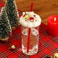 thumbnail image 1 of Pisexur Batería de cocina Vaso con pajita y forma de oso, ideal para niños. Incluye tapa de silicona reutilizable. para la cocina del hogar, 1 of 2
