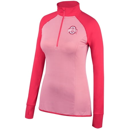 - Women's Scarlet Ohio State Buckeyes Embark Raglan Half-Zip Pullover Jacket