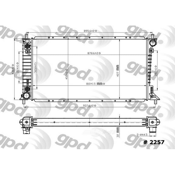 Radiator Fits select: 1999-2002 FORD EXPEDITION, 1999-2002 LINCOLN NAVIGATOR