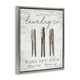 thumbnail image 3 of Stupell Industries Farmhouse Distressed Laundry Co Gray Floating Frame Canvas Art, 25 x 31, by Lettered and Lined, 3 of 8