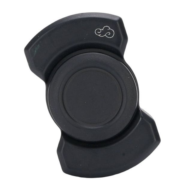 Push Card Slider, Portable Zinc Alloy Decompression Finger Gyroscope for Offices Home Schools Stations Black,Silver
