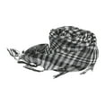 thumbnail image 4 of Bufanda árabe para exteriores, envolturas para el cabello, convenientes, pañuelos para la cabeza, bufandas con flecos a cuadros, turbante para mujeres en y negro, 4 of 8