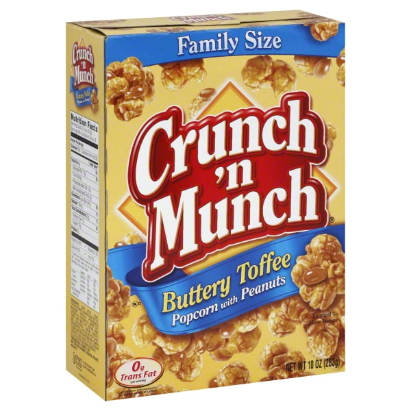 Crunch 'n Munch Buttery Toffee Popcorn with Peanuts Family Size