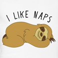 thumbnail image 3 of CafePress - I Like Naps Napping Sloth Pajamas - Women's Short Sleeve Print T-Shirt and Pants Light Cotton Pajama Set, 3 of 7