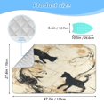 thumbnail image 2 of Ironing Mat Portable Ironing Blanket for Table Top Travel Ironing Pad for Washer Dryer 27.6" x 47.2" Black Cat in Ink, 2 of 6
