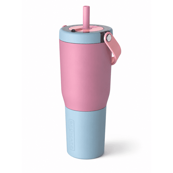 BrüMate Resa 35oz Tumbler, 100% Leakproof Stainless Steel with Straw and Silicone Sleeve