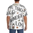 thumbnail image 3 of Naloa Not All Those Who Wander Are Lost 3 Men's Loose Fit Cuban Collar Short-Sleeve Shirt, Hawaiian Shirts, Mens Shirts Casual for Everyday Wear Outings-3X-Large, 3 of 5
