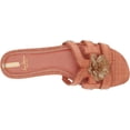 thumbnail image 5 of Sam Edelman Bay Stucco Pink Slide Open-Toe Slip-On Leather Fashion Flat Sandals (Stucco Pink, 9.5), 5 of 6