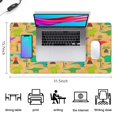 thumbnail image 5 of Long Mouse Pads for Desk,Colorful Cartoon Dinosaurs Volcanoes Desk Mats on Top Of Desks, Desk Mouse Pad Extra Large with 3mm Non-Slip Base and Stitched Edge for Gaming,Work,Home 31.5"x15.7", 5 of 5