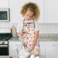 thumbnail image 4 of Pug Dogs with Pioneer Flower Kids Aprons for Girls and Boys,Adjustable Neck Strap Toddler Aprons for Kids Cooking Baking, 4 of 7