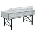 thumbnail image 3 of ACME Safea Computer Desk in Antique White and Black, 3 of 7