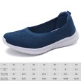 thumbnail image 2 of Mujeres tejidos zapatos para caminar resbalando zapatillas livianas zapatos planos de zapatillas de zapatillas para caminar para al aire libre, 2 of 6