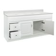 thumbnail image 5 of Design House Concord Vanity in White with Solid White Cultured Marble Top, Fully Assembled, 61-Inch, 5 of 15