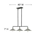 thumbnail image 3 of Hinkley Lighting - Three Light Linear Chandelier - Chandelier - Rigby - 3 Light, 3 of 4