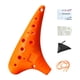 thumbnail image 2 of Ocarina Alto C coleccionable de 12 agujeros para niños, principiantes y adultos Naranja, 2 of 9