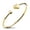 Yellow Gold, variant on 555Jewelry Stainless Steel Womens Girls Tiny Heart Romantic Gift Dainty Charm Open Cuff Bangle Bracelet, Yellow Gold