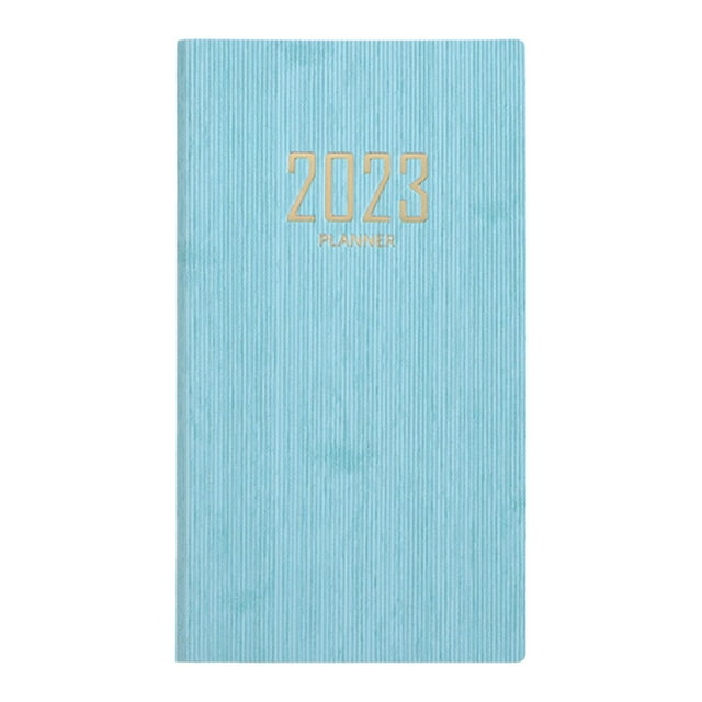 Calendario de planificación de cuaderno mensual Para hacer cita Cubierta de cuero Cuenta diaria Azul Zulema Cuaderno de agenda