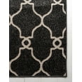 thumbnail image 6 of Unique Loom Outdoor Trellis Collection Area Rug - Columbus (2' x 6' Runner Black/Ivory), 6 of 7