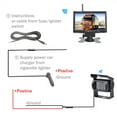 thumbnail image 4 of 7" Car Monitor Screen Rear View Camera For Truck Bus RV Trailer Excavator Rearview Image 12V-24V Display ,High Volume Speakers, 4 of 7