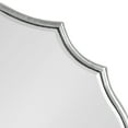 thumbnail image 4 of Kate and Laurel Leanna Modern Scalloped Wall Mirror, 18 x 24, Silver, Glam Oval Mirror for Wall, 4 of 8