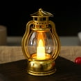 thumbnail image 5 of LEHOZIHEQ Mini Lantern Decor, Lantern Decorative with Flickering LED Candle, for Weddings Western Camping Party Halloween Christmas Decorations, 5 of 6