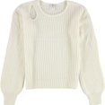 thumbnail image 1 of bar III Suéter con mangas tipo globo para mujer, blanco, XX-Large, 1 of 2