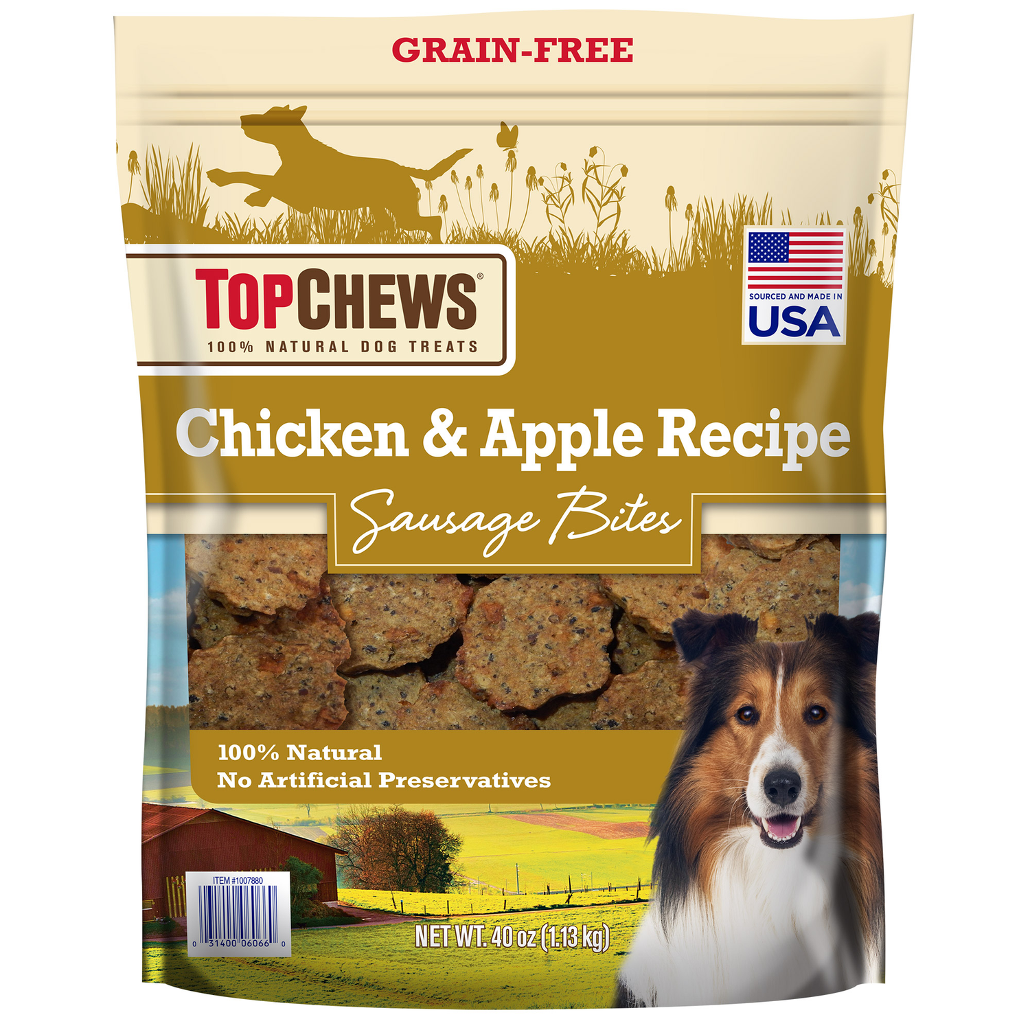 Top Chews Chicken & Apple Recipe 100 Natural Dog Treats