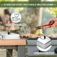 thumbnail image 4 of Griddle Accessories for Blackstone, Commercial Grade Heavy Duty Rectangular Basting Cover, Stainless Steel Cheese Melting Dome and Steaming Cover, Best for Use in Flat Top Grill Cooking, 4 of 7