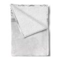 thumbnail image 2 of Retro Soft Flannel Fleece Throw Blanket, Vintage Style Floral Ornaments Flowers with Leaves Classical Bridal Inspired, Cozy Plush for Indoor and Outdoor Use, 50" x 70", White and Grey, by Ambesonne, 2 of 5
