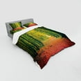 thumbnail image 3 of Ambesonne Fall Bedding Set 3 Pcs, Warm Autumn Dramatic Road, Twin XL, Green, 3 of 3
