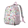 thumbnail image 2 of Watercolor Flower Pattern School Backpack - Ergonomic & Waterproof, 2 of 4